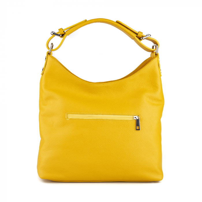 Geanta Ambrosia, din piele naturala galbena 8022 [3]