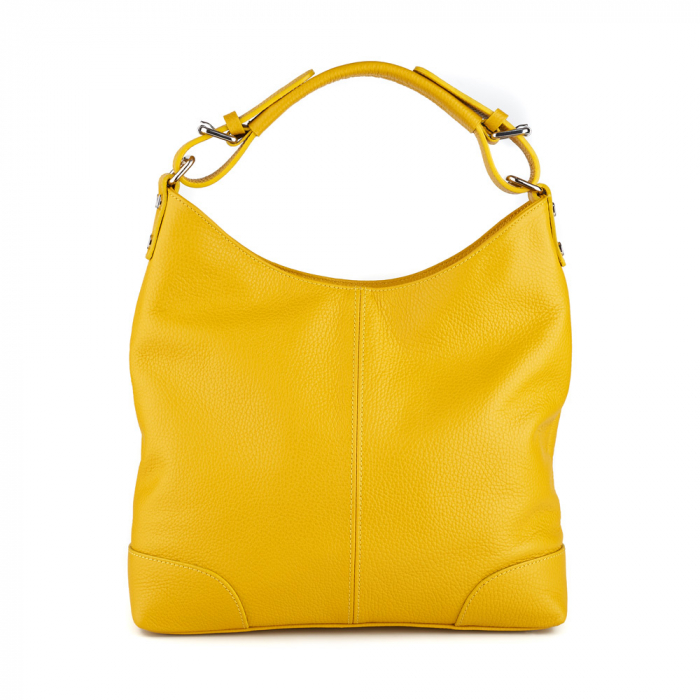 Geanta Ambrosia, din piele naturala galbena 8022 [2]