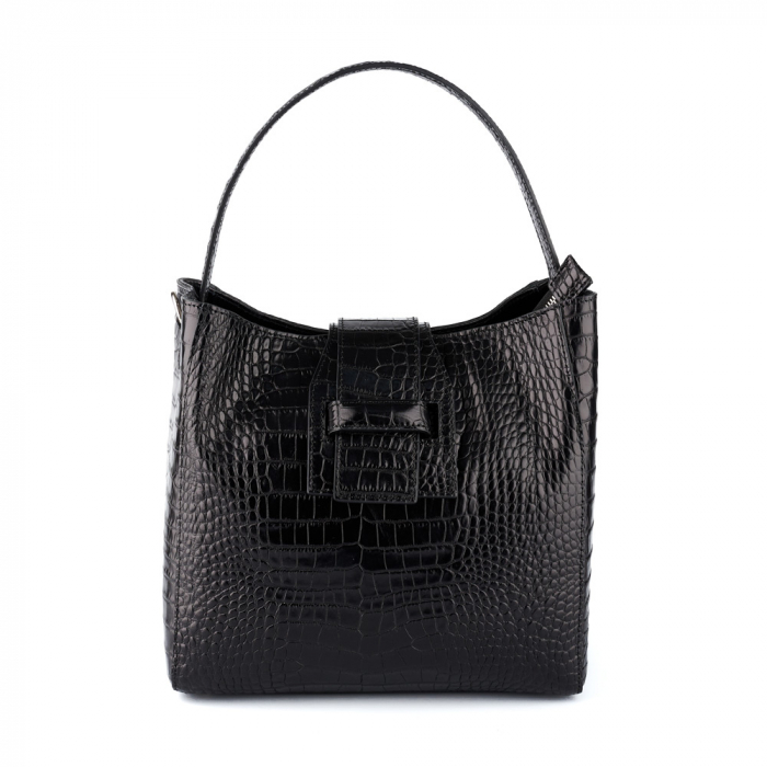 Geantă Vanesa, piele naturala, negru , 8139 [2]