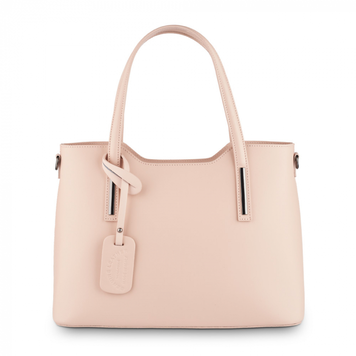 Geantă Model Mare Emma, roz antic din piele naturală 8008 [2]