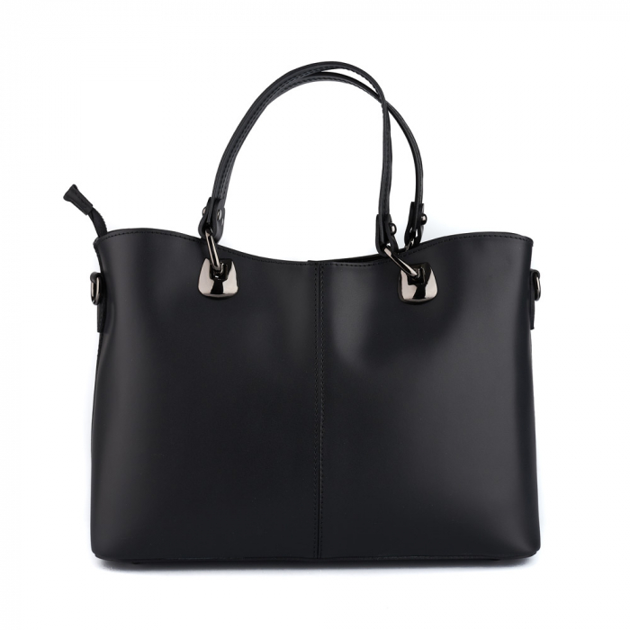 Geantă Sybil, neagra din piele naturală 8140 [2]