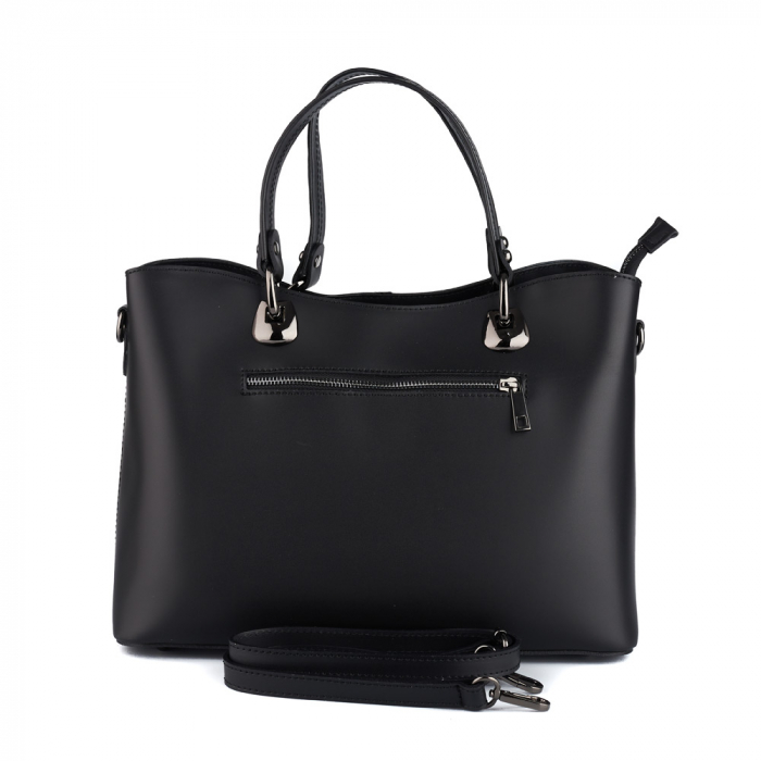 Geantă Sybil, neagra din piele naturală 8140 [3]