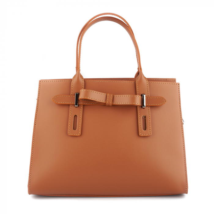 Geantă Giulia, din piele naturală coniac 8030 [2]