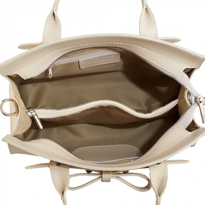 Geantă Giulia, din piele naturală crem 8030 [4]