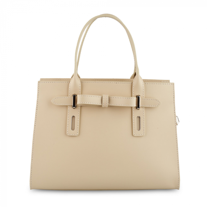 Geantă Giulia, din piele naturală crem 8030 [2]