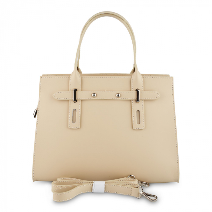 Geantă Giulia, din piele naturală crem 8030 [3]