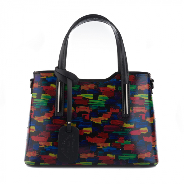 Geantă Jessie, neagra din piele naturală, 8155 [2]