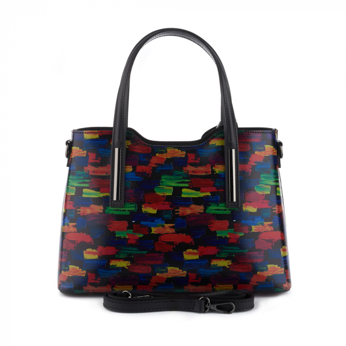 Geantă Jessie, neagra din piele naturală, 8155 [3]