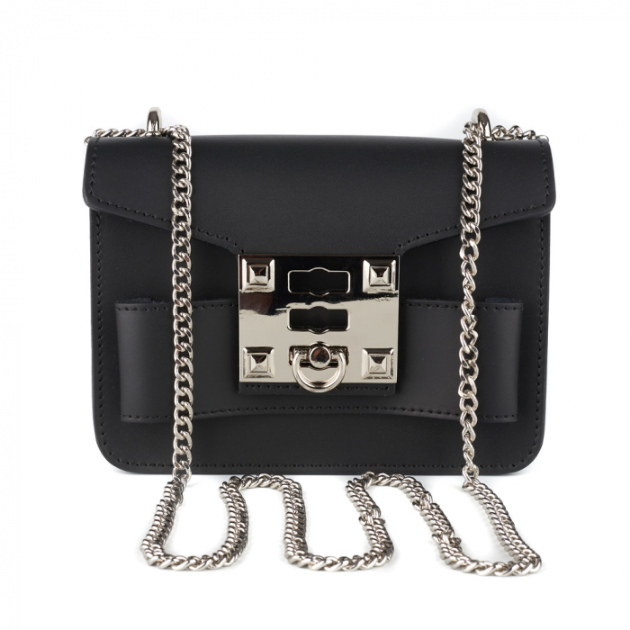 Geantă Yvette, crossbody piele neagra 8168 [2]