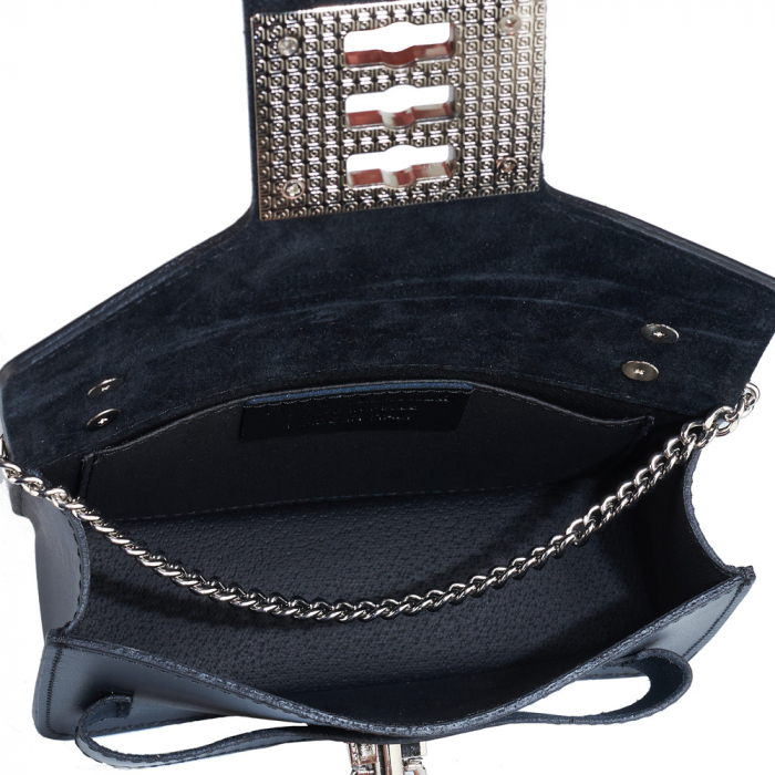 Geantă Yvette, crossbody piele neagra 8168 [4]