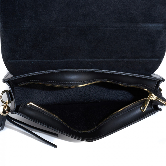 Geantă Olivia, piele naturala neagra, 8156 [5]