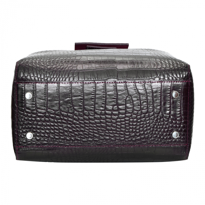 Geantă Vanesa, piele naturala, bordo, 8139 [4]