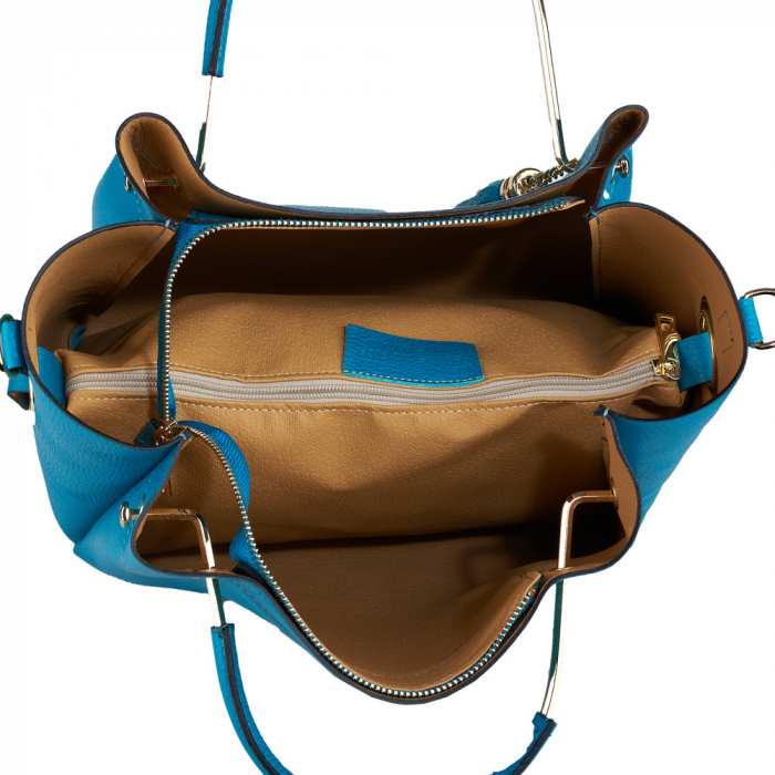 Geantă Alice, piele naturala, turcoaz, 8055 [5]