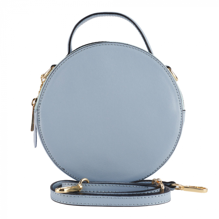 Geanta Alma,din piele naturala saffiano bleo  8206 [2]