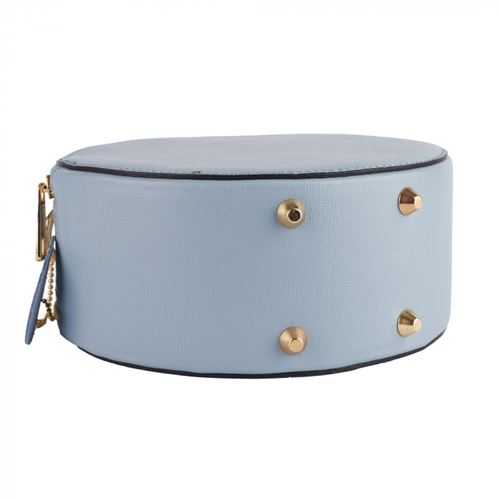 Geanta Alma,din piele naturala saffiano bleo  8206 [4]