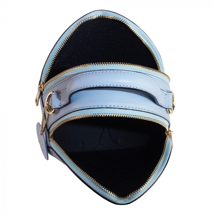 Geanta Alma,din piele naturala saffiano bleo  8206 [5]