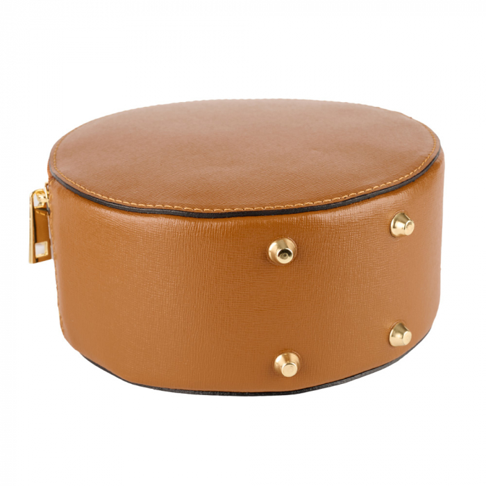 Geanta Alma,din piele naturala saffiano coniac  8206 [4]