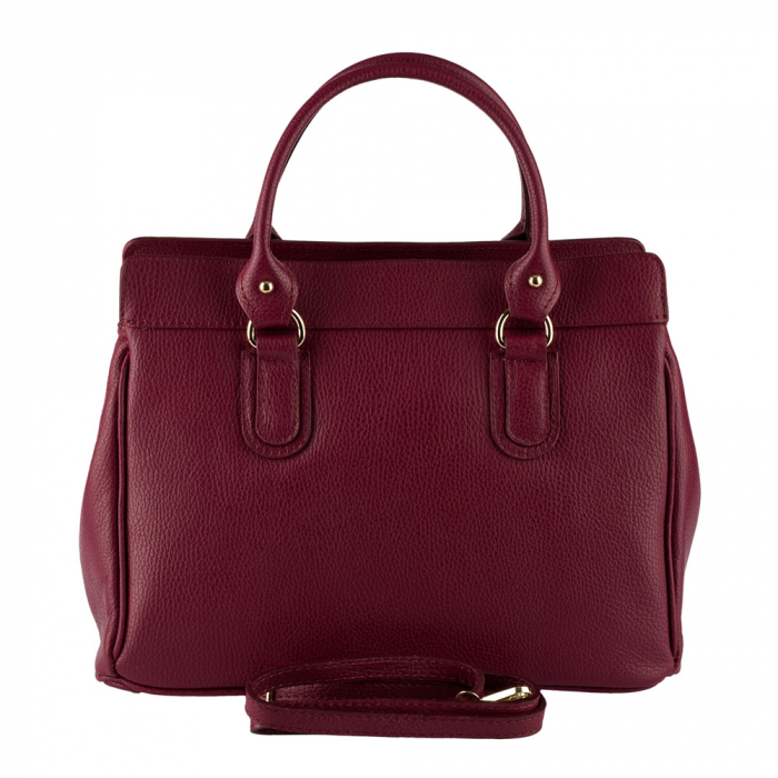 Geantă piele naturală bordo 8214 [3]