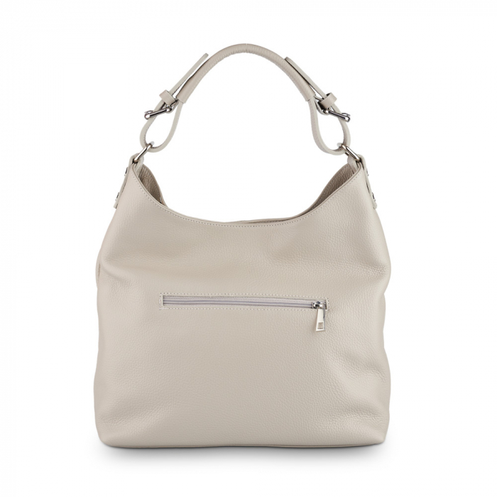 Geanta Ambrosia, din piele naturala gri deschis 8022 [3]