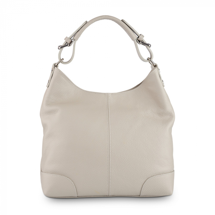 Geanta Ambrosia, din piele naturala gri deschis 8022 [2]