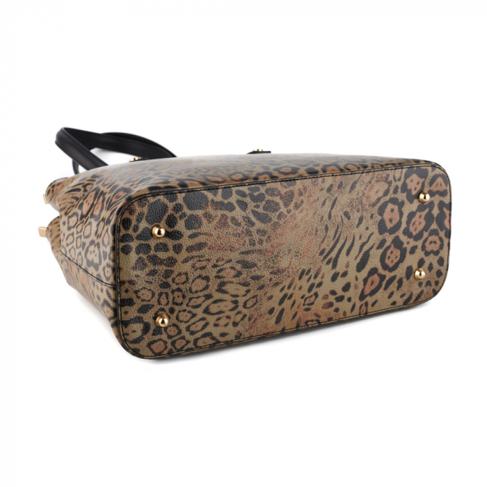 Geanta Cora, din piele naturala neagra 8134 [3]