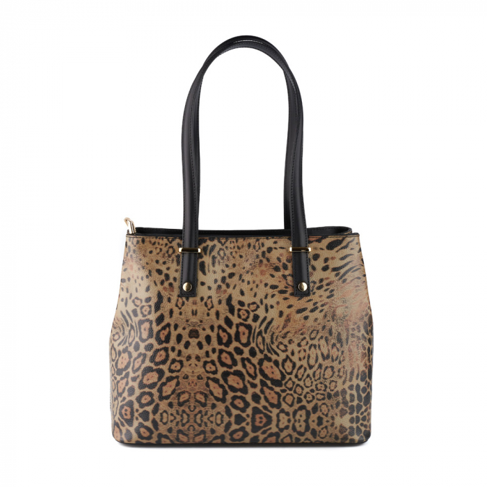 Geanta Cora, din piele naturala neagra 8134 [2]