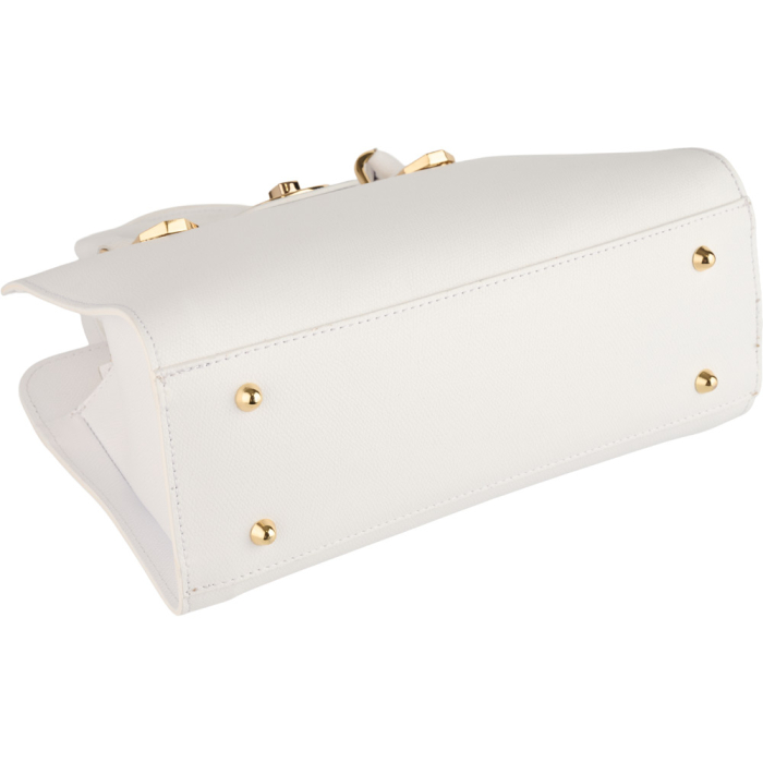 Geantă Analisa din piele 100% naturală,alb, 8117 [4]