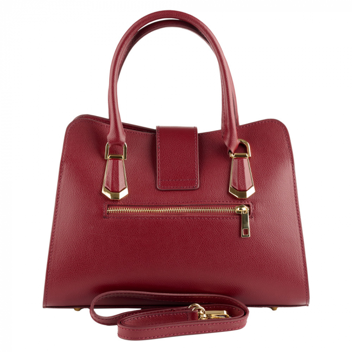 Geantă Analisa, bordo din piele naturală 8117 [3]