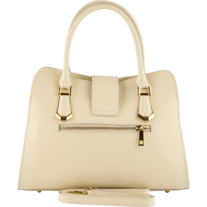 Geantă Analisa din piele 100% naturală,ivoire, 8117 [3]