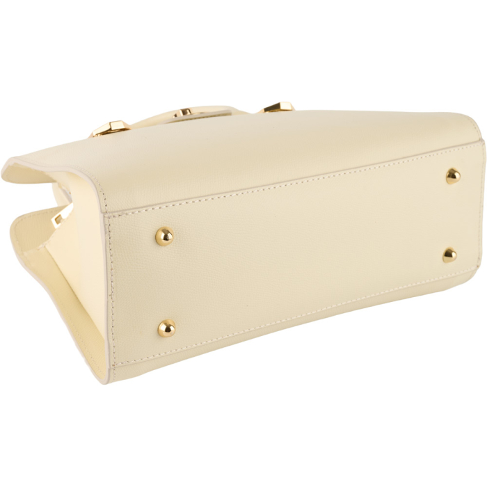 Geantă Analisa din piele 100% naturală,ivoire, 8117 [4]