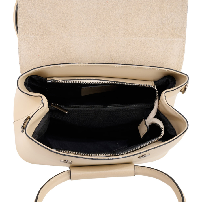 Geantă Angel, piele 100% naturala, crem , 8056 [5]