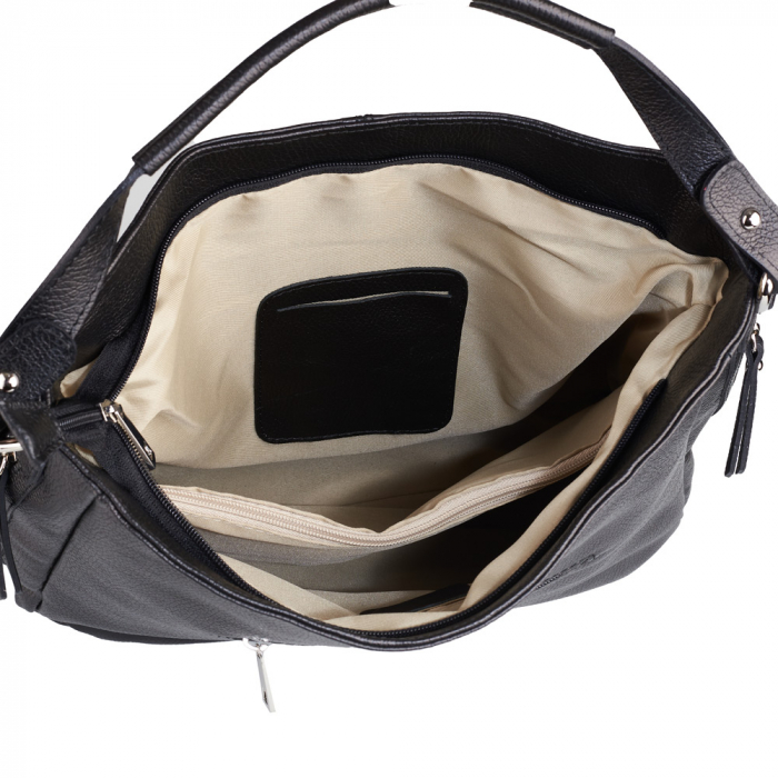 Geanta Ariela, din piele naturală neagra, 8173 [5]