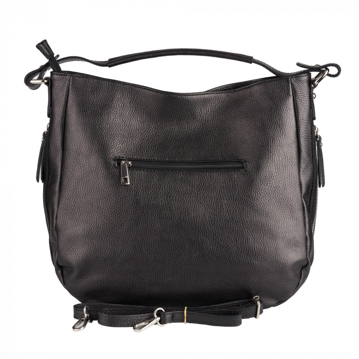 Geanta Ariela, din piele naturală neagra, 8173 [3]