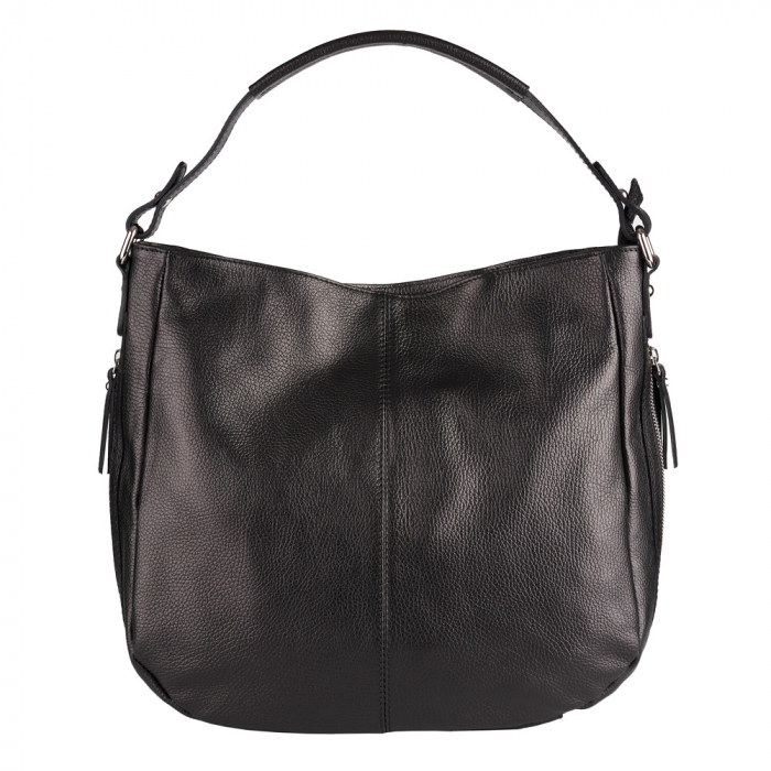 Geanta Ariela, din piele naturală neagra, 8173 [2]