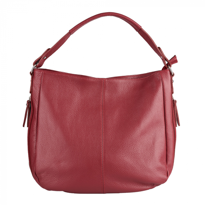 Geanta Ariela, din piele naturală rosu inchis, 8173 [2]