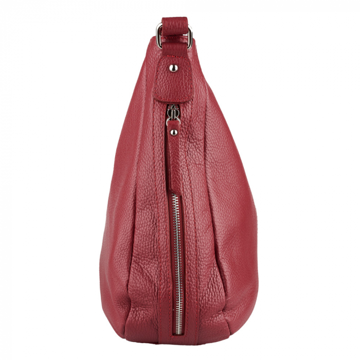 Geanta Ariela, din piele naturală rosu inchis, 8173 [4]