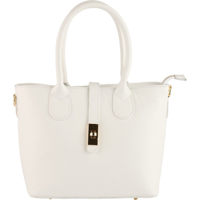 Geanta Ava din piele 100% naturala ,8247 alb [2]