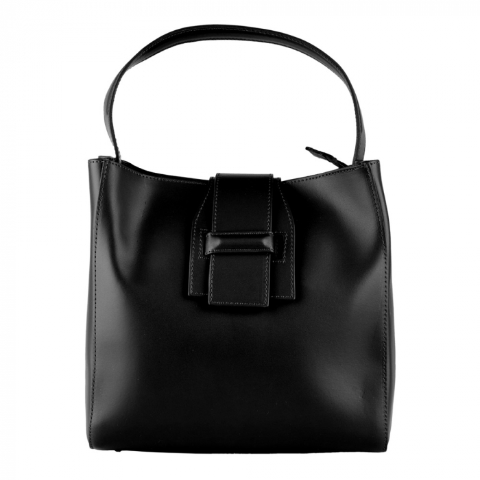 Geantă Bailley, piele naturala, neagra, 8057 [2]