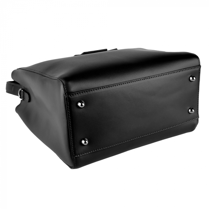 Geantă Bailley, piele naturala, neagra, 8057 [4]