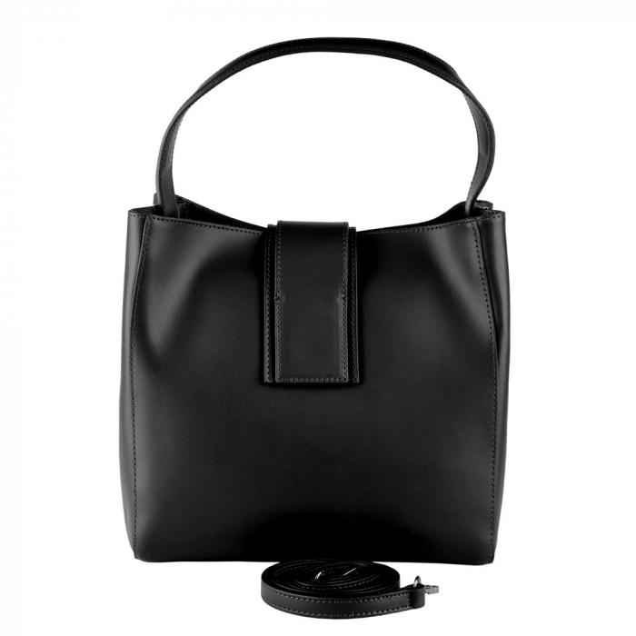 Geantă Bailley, piele naturala, neagra, 8057 [3]