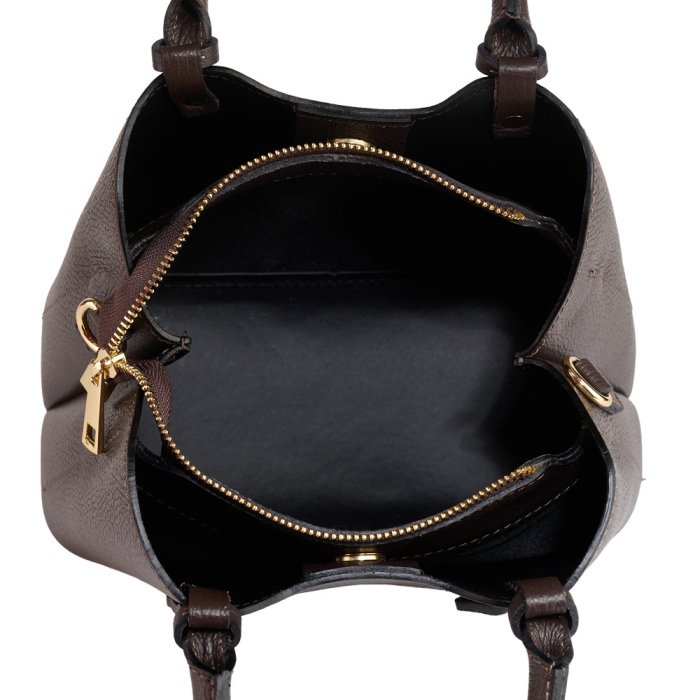 Geanta Blanche,din piele 100%naturala Italia,8146,maro ciocolata [5]