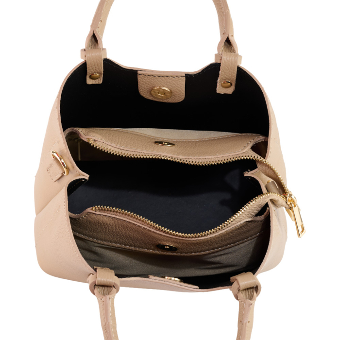 Geanta Blanche,din piele 100%naturala Italia,8246,taupe deschis [5]