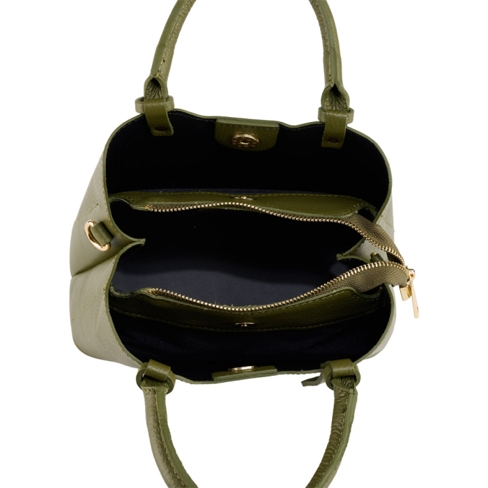 Geanta Blanche,din piele 100%naturala Italia,8246,verde inchis [5]