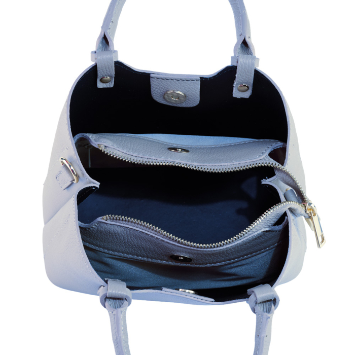 Geanta Blanche,din piele 100%naturala Italia,8246bleo celeste [5]