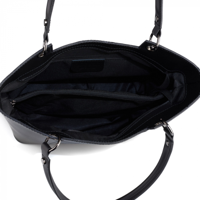 Geantă Katinca, din piele naturală neagra 8176 [5]