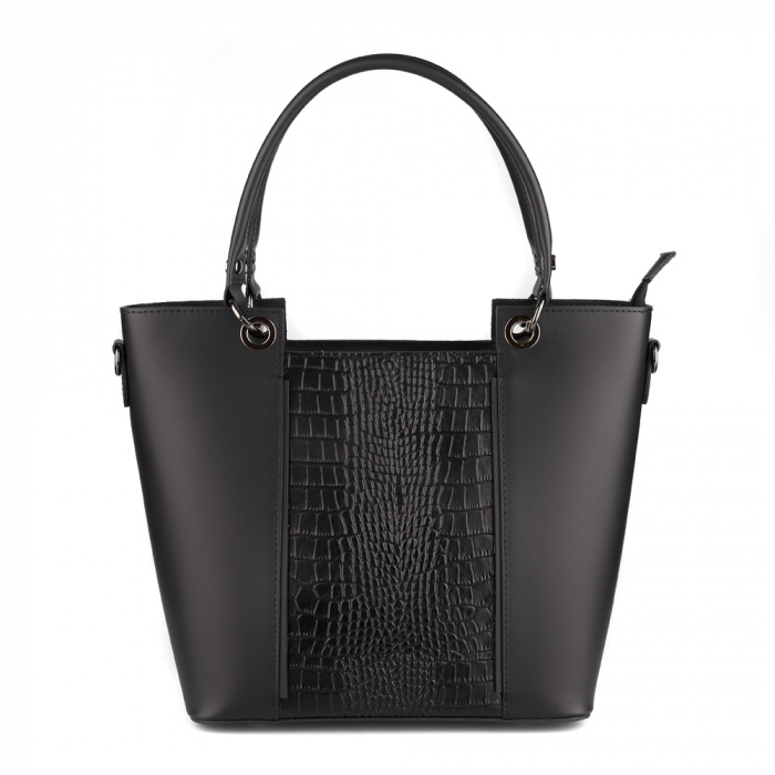 Geantă Katinca, din piele naturală neagra 8176 [2]