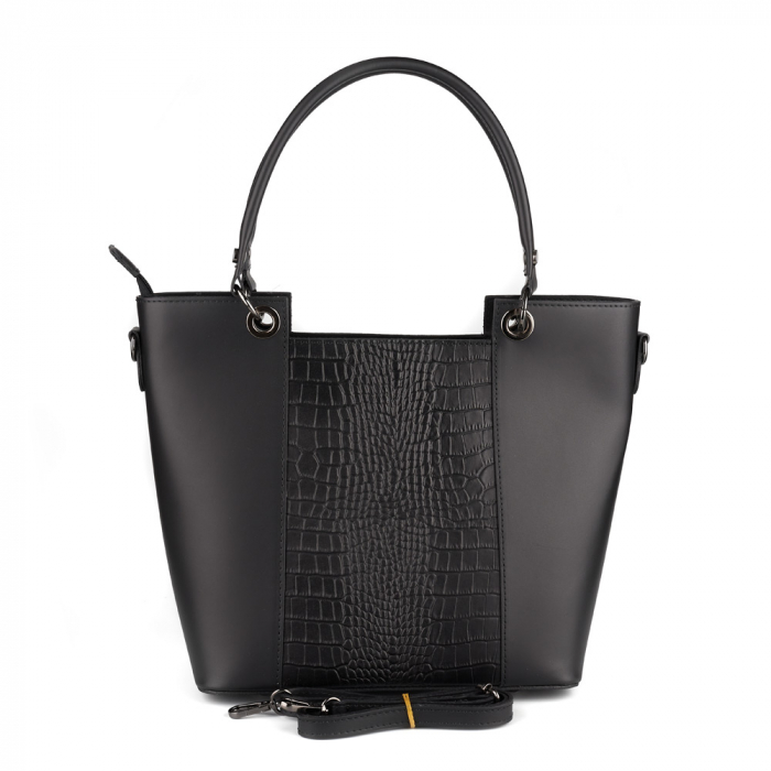 Geantă Katinca, din piele naturală neagra 8176 [3]