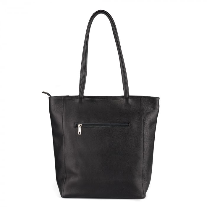 Geantă Shopper Ruthie, din piele naturală neagră 8185 [3]
