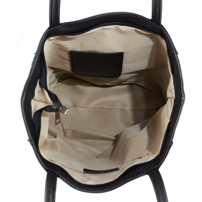 Geantă Shopper Ruthie, din piele naturală neagră 8185 [4]