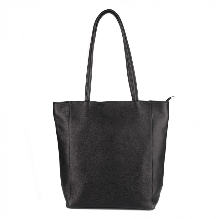 Geantă Shopper Ruthie, din piele naturală neagră 8185 [2]